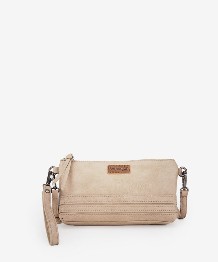Wrangler Leather Mini Crossbody Purse - TAN