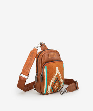 Wrangler Aztec Knitted Sling Bag - Montana West World