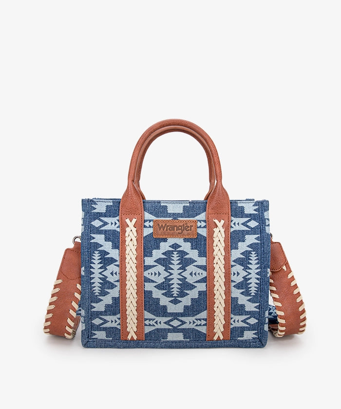 Wrangler Aztec Print Tote Bag Set - JEAN / TOTE BAG