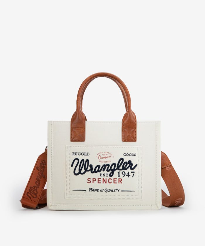 Wrangler Canvas Crossbody Bag Set - BEIGE / CROSSBODY