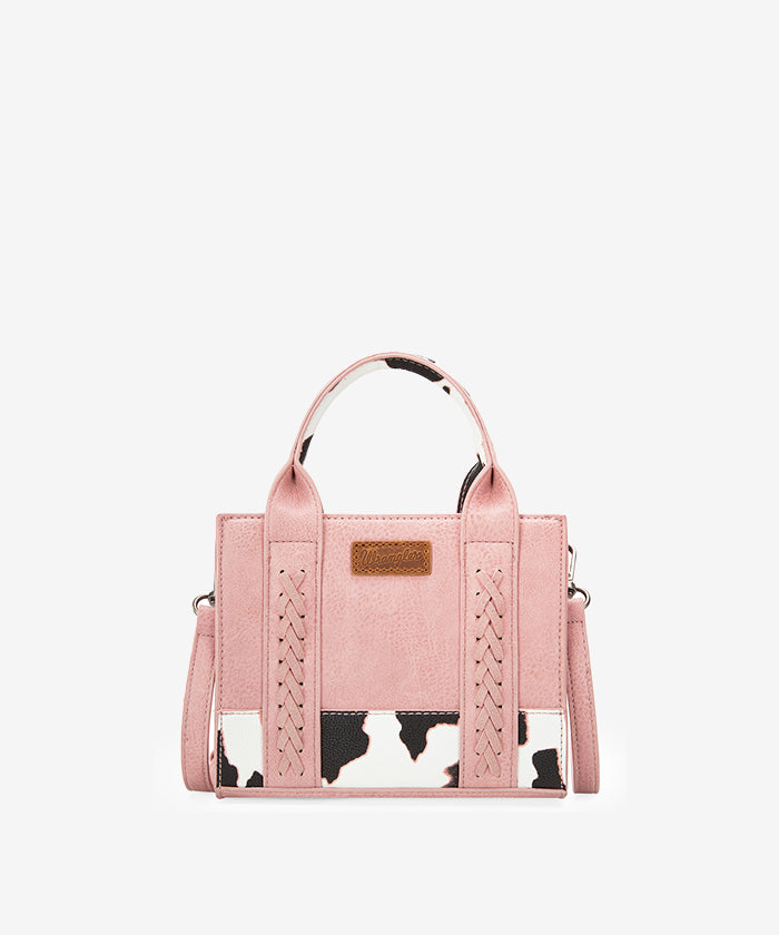 Wrangler Cow Print Accents Mini Tote Bag - PINK - Restock on 20th May