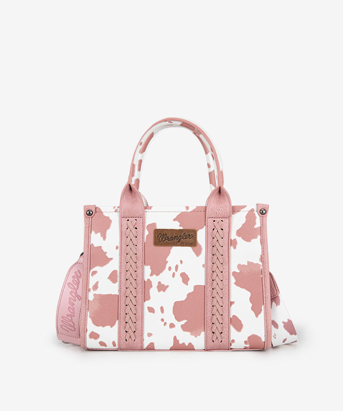 Wrangler Leopard Print Concealed Carry Tote Bag - LIGHT PINK