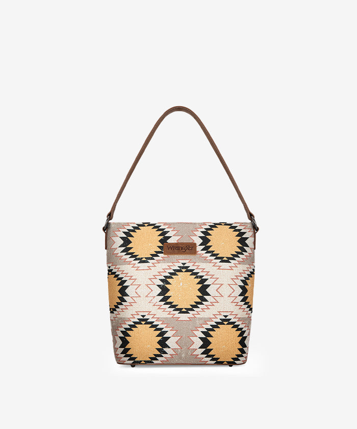 Wrangler Dual Sided Print Canvas Shoulder Bag