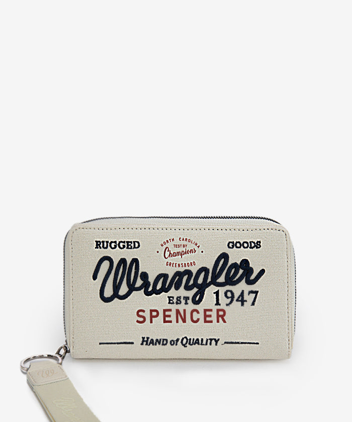 Wrangler Canvas Crossbody Bag Set - BEIGE / WALLET