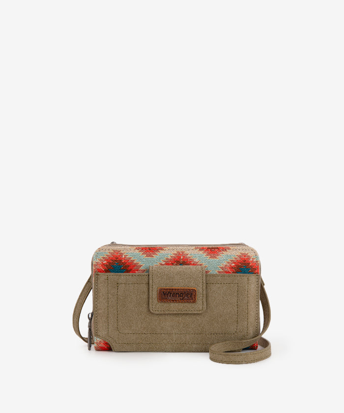 Wrangler Print Mini Crossbody Purse - GREEN