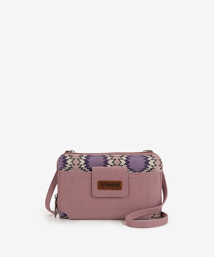 Wrangler Print Mini Crossbody Purse - LIGHT PURPLE