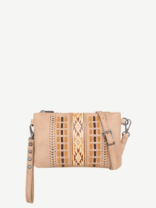 Kompanero Leather Bag with Turquoise studded Embellishments