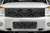 Nissan Titan Grille ('08-'14) Black Steel NIGHTMARE - RacerX Customs | Truck Graphics, Grilles and Accessories