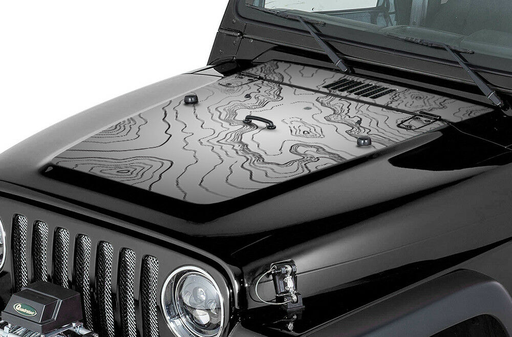 Jeep Wrangler Hood Graphics - MAP – RacerX Customs | Auto Graphics, Truck  Grilles and Accessories