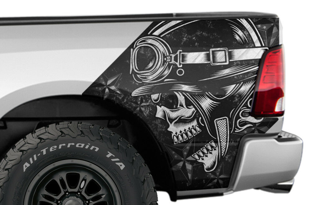 Dodge Ram Bed Vinyl Wrap - Havoc – RacerX Customs | Truck Graphics