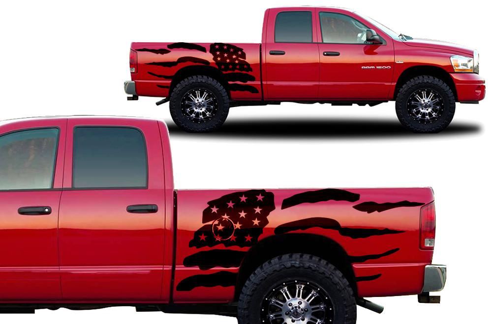 Dodge Ram USA Graphics – RacerX Customs | Truck Graphics, Grilles and