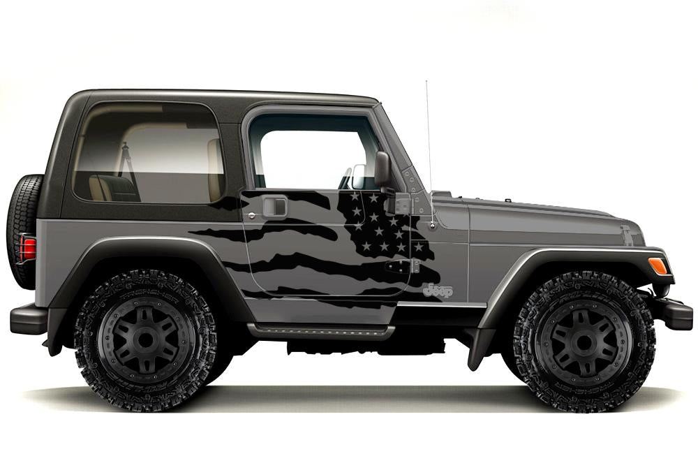 99-'06 Jeep Wrangler USA Graphics – RacerX Customs | Auto Graphics, Truck  Grilles and Accessories