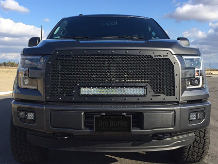 2015 2017 F150 Grille With Led Bar Racerx Customs Truck