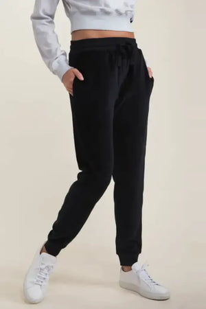 Black Fleece Joggers - MELISSA JEAN