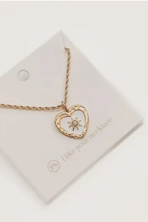 Very Vintage Heart Star Necklace - MELISSA JEAN