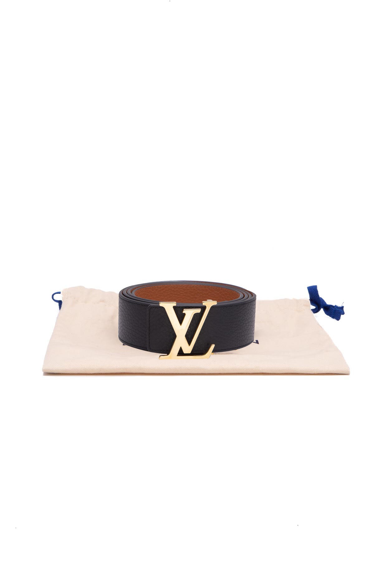 Louis Vuitton LV Initiales Reversible Belt Monogram Canvas and Leather Thin  Brown 208812184