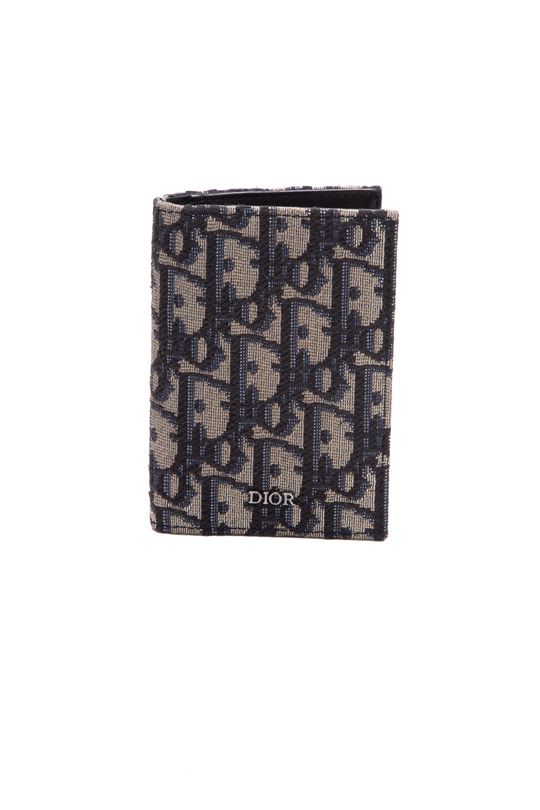 Coin Card Holder - Luxury Monogram Shadow Black