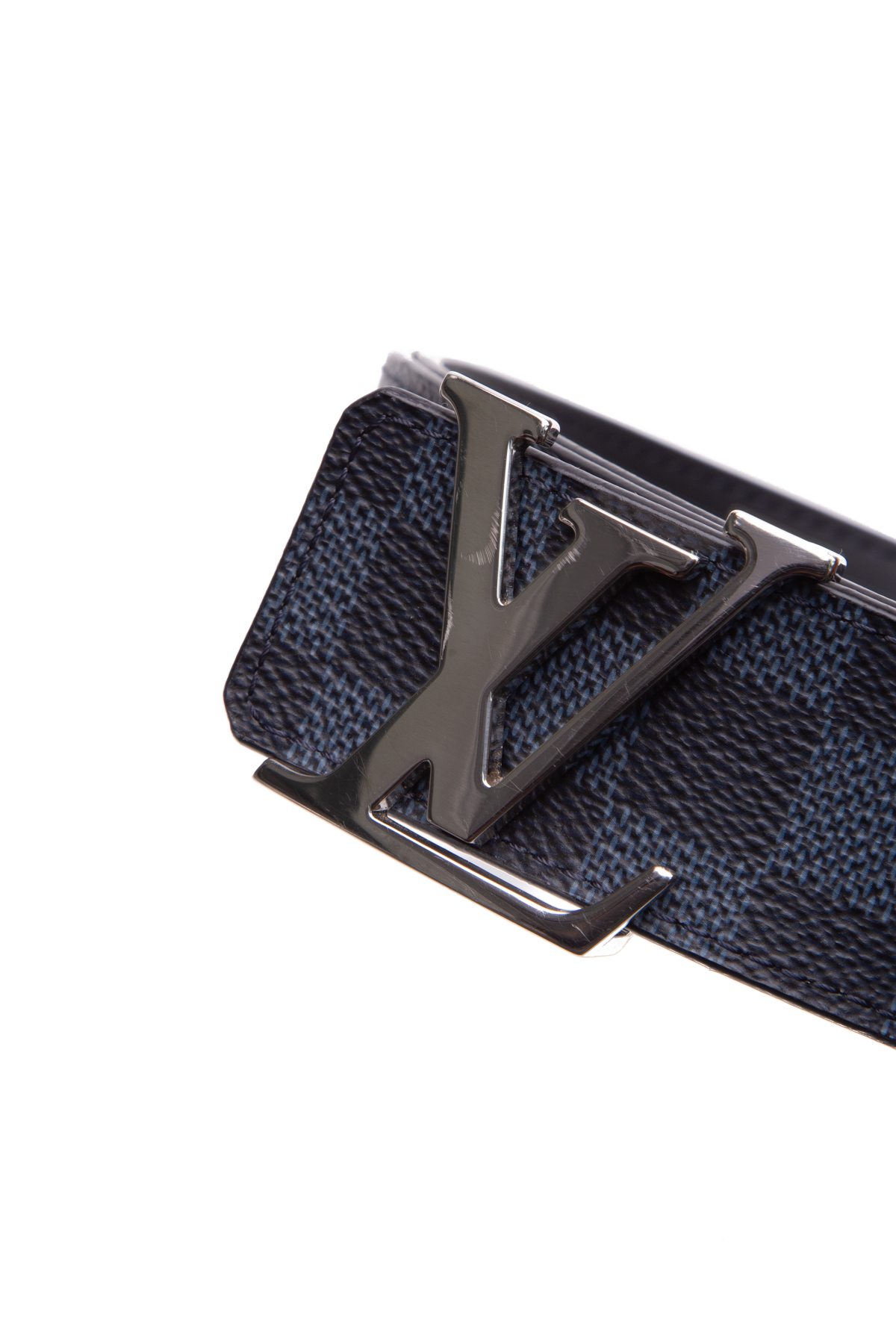Louis Vuitton LV Initials 40MM Reversible Monogram Eclipse Belt Buckle 40  M9043 