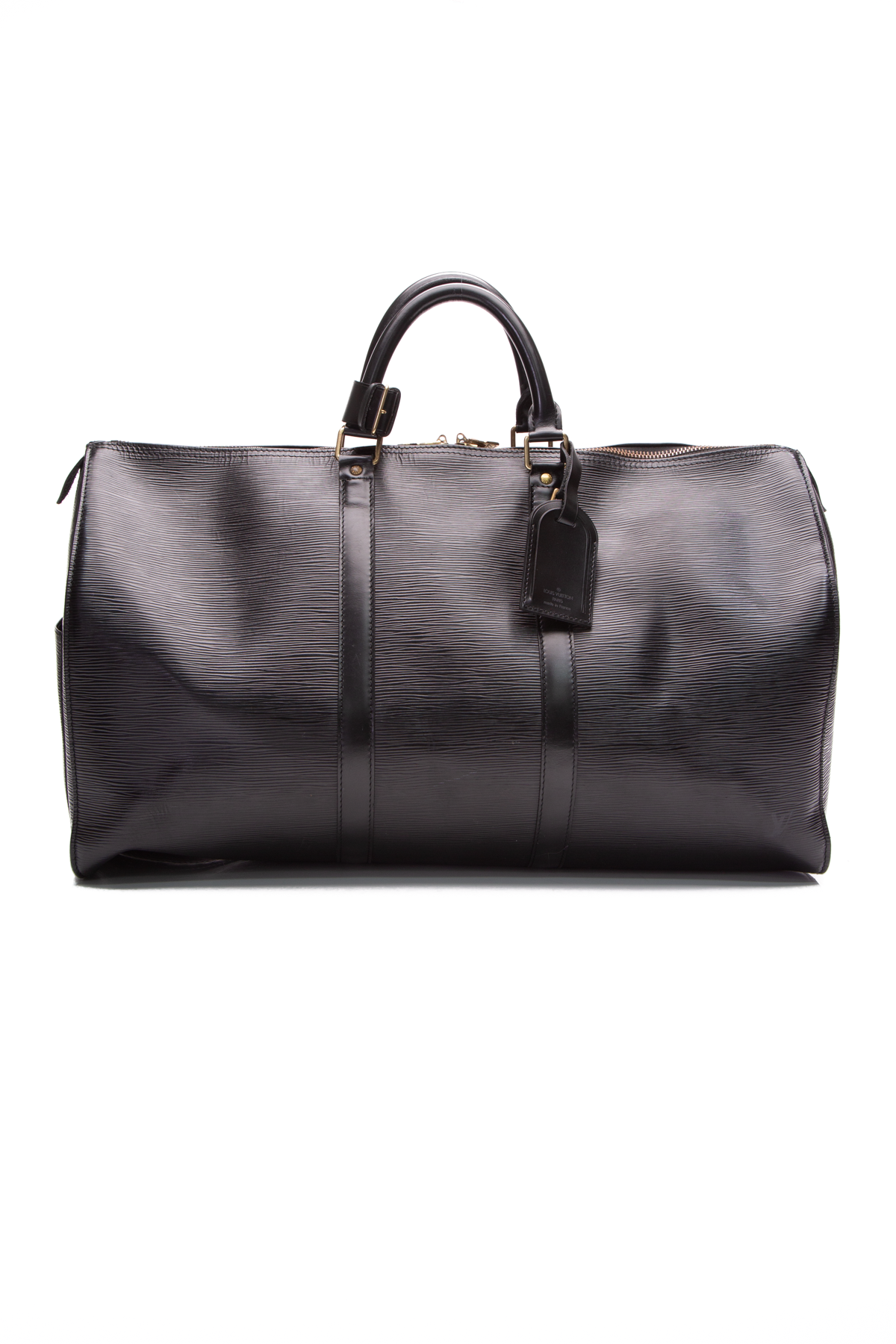 Louis Vuitton Louis Vuitton Keepall 60 Black Epi Leather Duffle