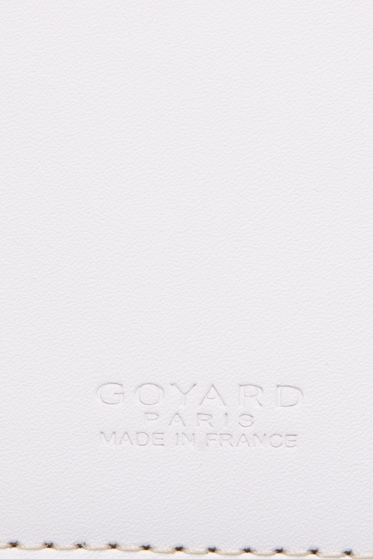 GOYARD White Goyardin Canvas Saint-Lambert Long Wallet AA197