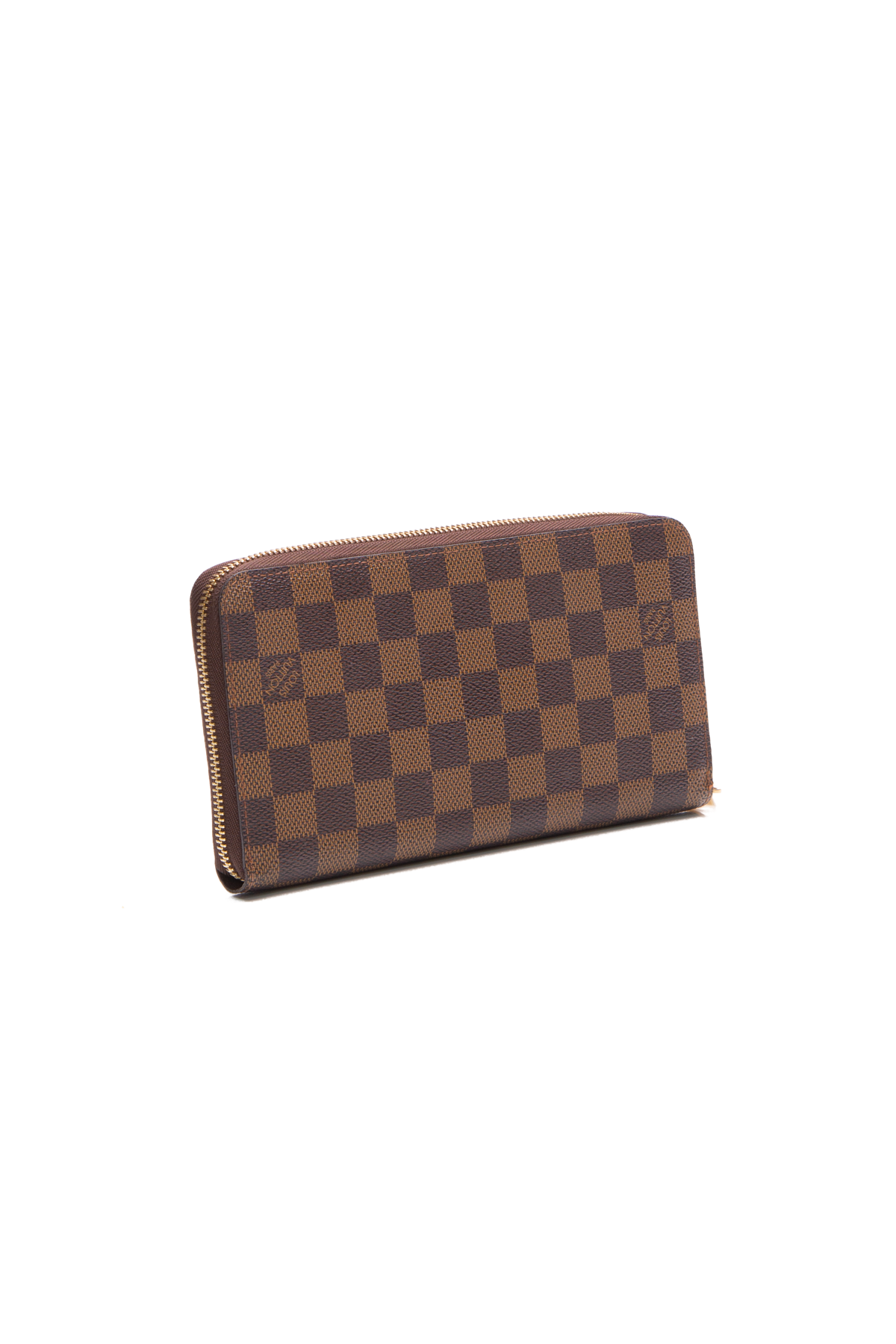 Louis Vuitton Lockmini Calfskin Leather Card Case Wallet Brown