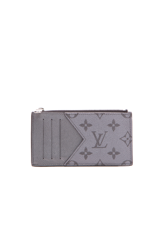 2019 Louis Vuitton Coin Card Holder Wallet Italy TAIGARAMA Black Monogram