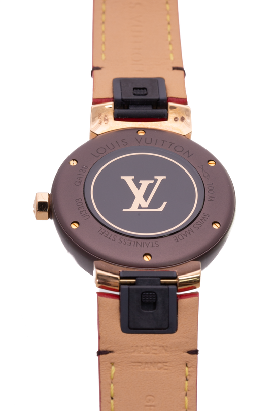 Louis Vuitton - Authenticated Tambour Watch - Steel Brown for Women, Good Condition