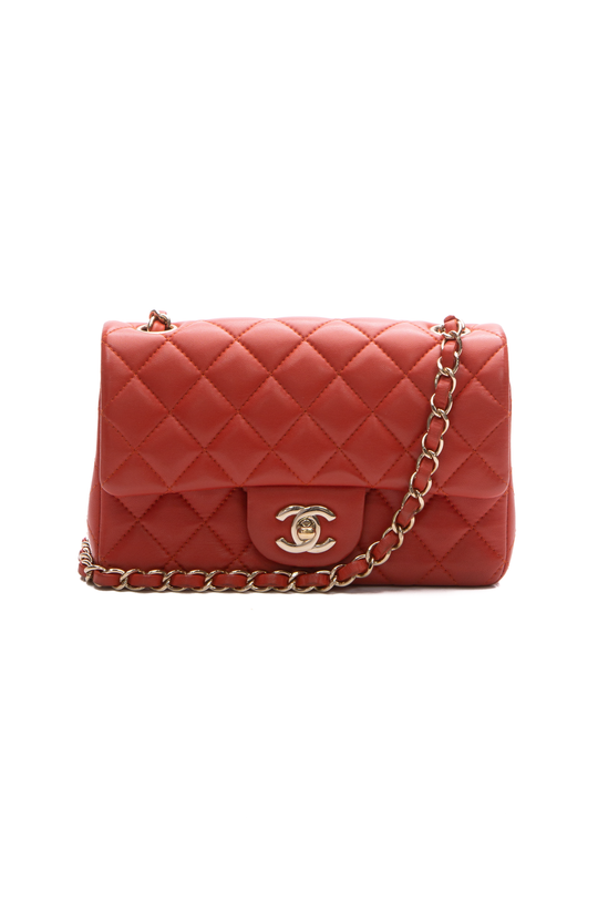 Chanel Classic Single Flap Bag Quilted Jersey Mini Green