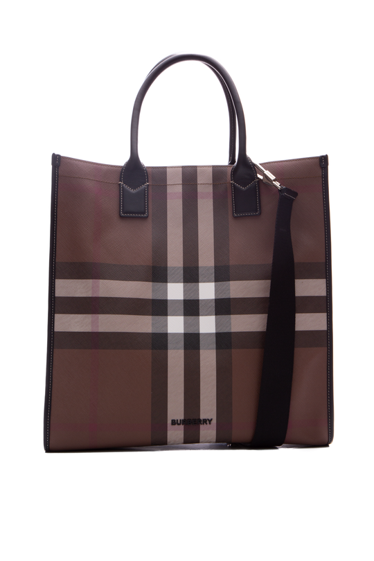 Burberry Small Burgundy Logo Branded Econyl Nylon Tote Shoulder Handbag  Purse | MODEFACE