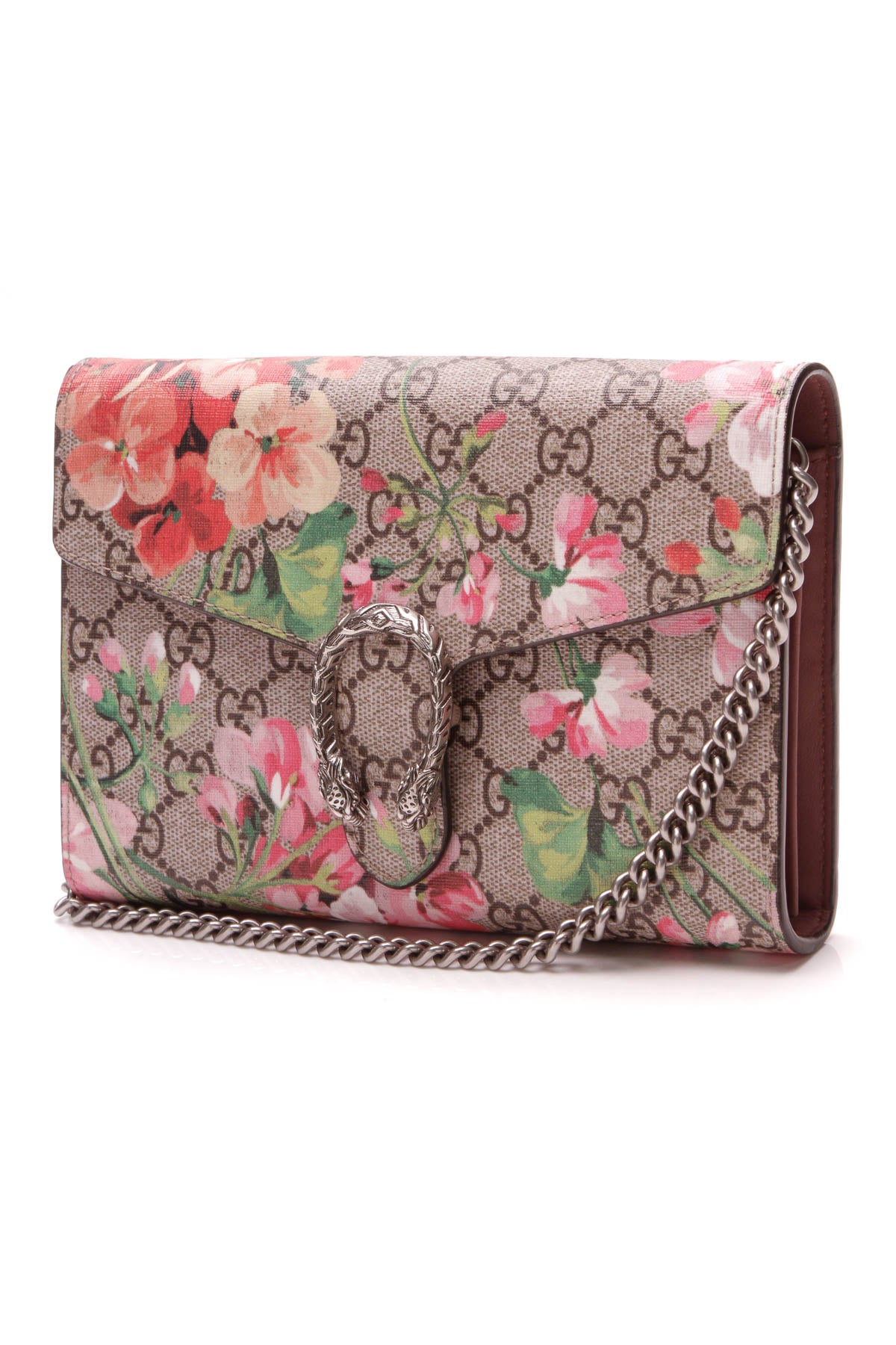 Gucci Blooms Dionysus Wallet on a Chain Bag - Supreme Canvas – Couture USA