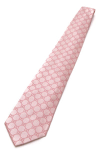 Gucci GG Pattern Silk Necktie - Pink 