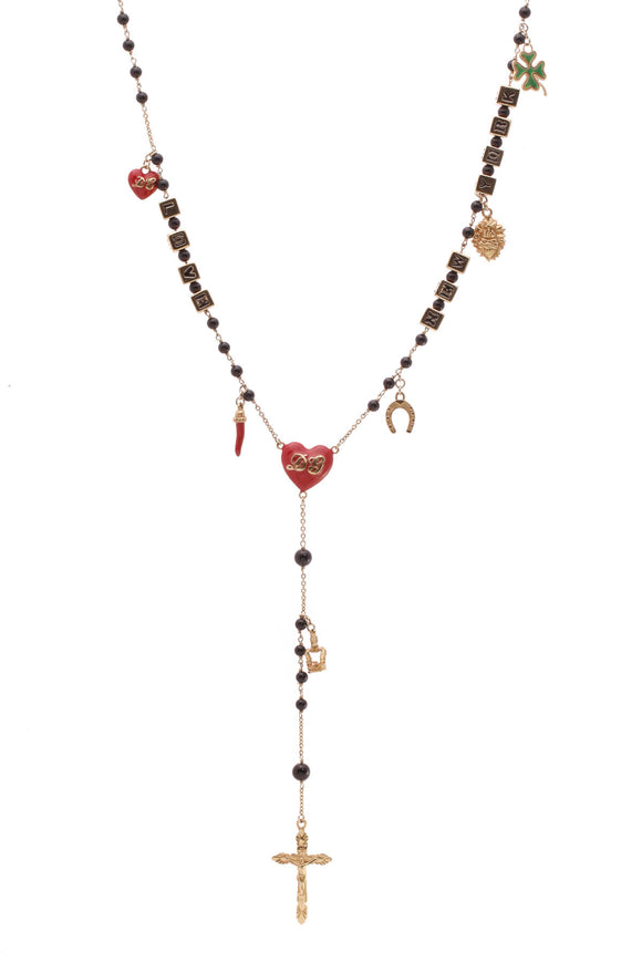 dolce gabbana rosary necklace