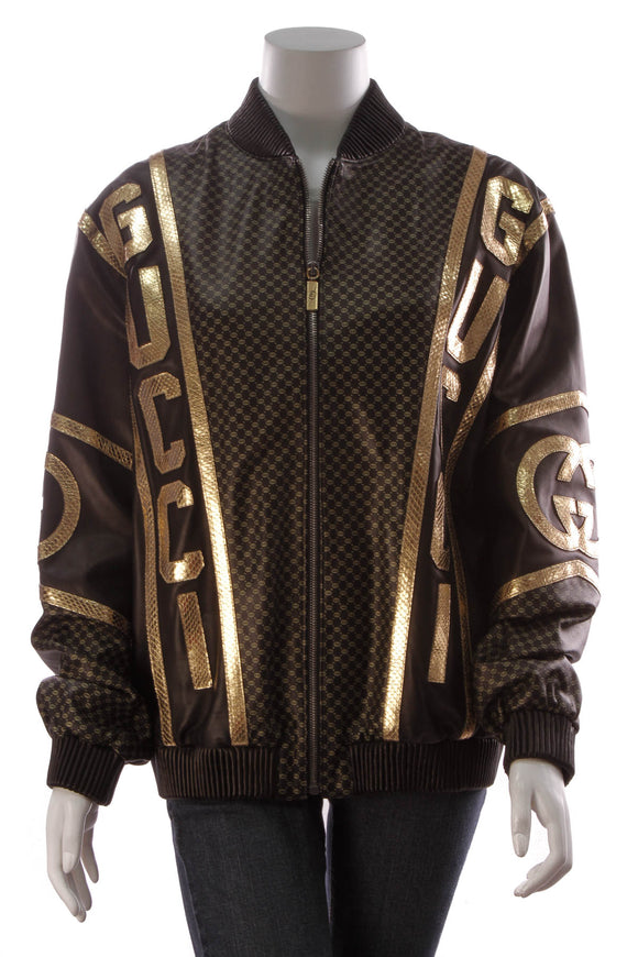 black and gold gucci jacket