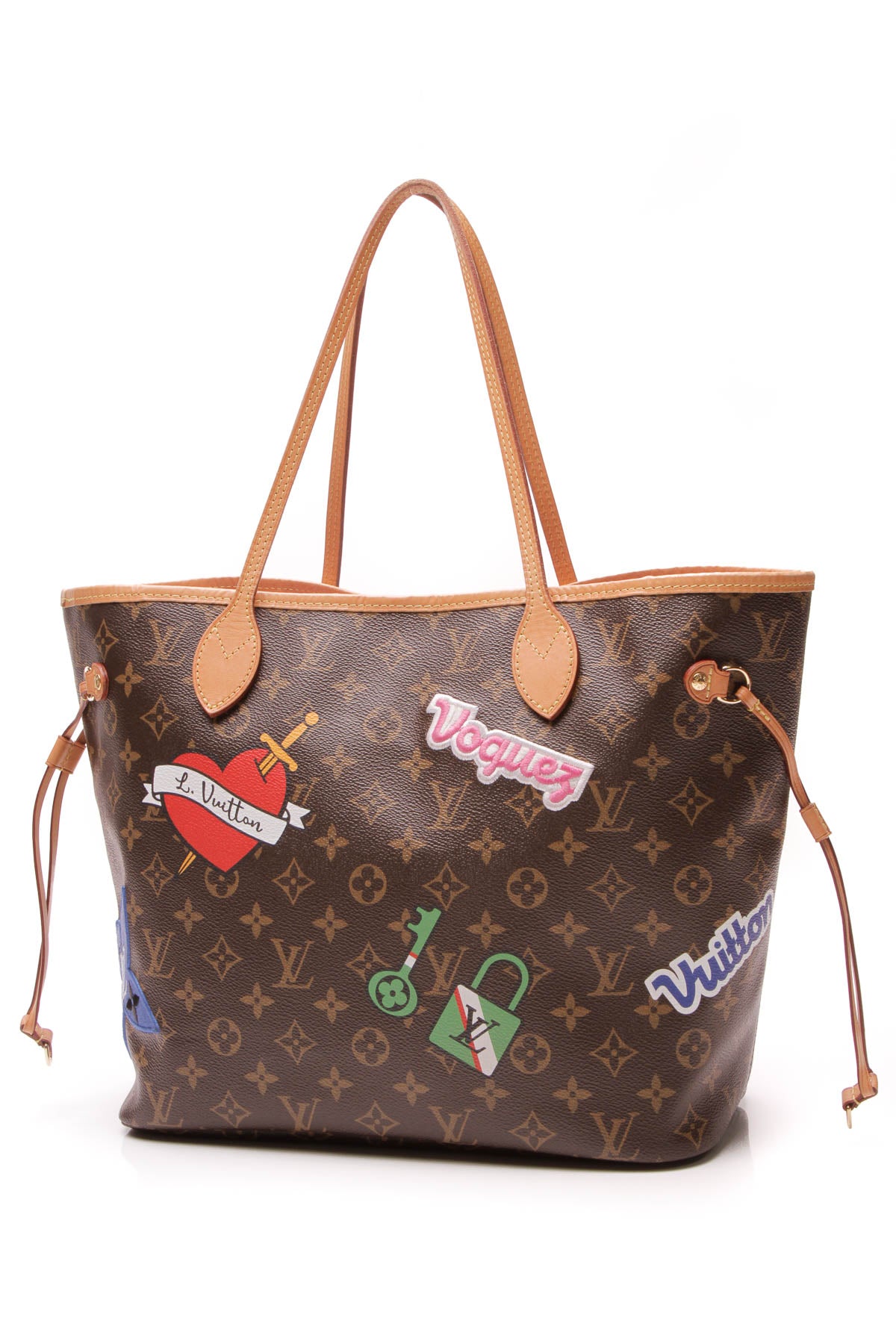 Louis Vuitton Patches Neverfull MM Tote Bag - Monogram – Couture USA