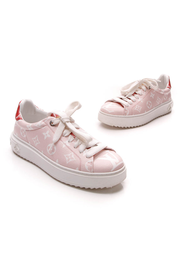 louis vuitton pink and red sneakers