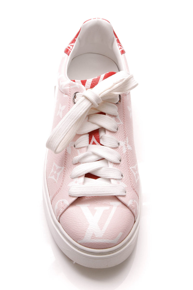 Louis Vuitton LV sneakers Time Out White Leather ref.223164 - Joli