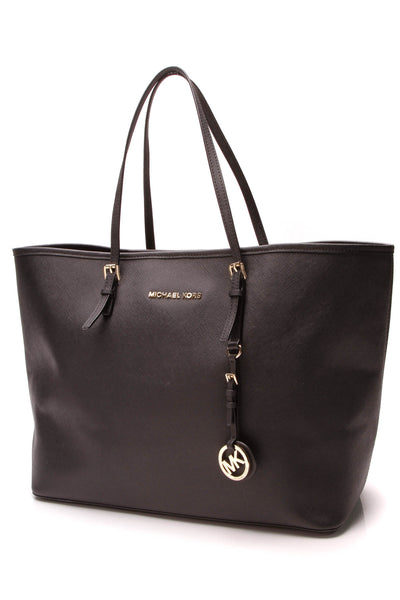 michael kors jet set travel tote black