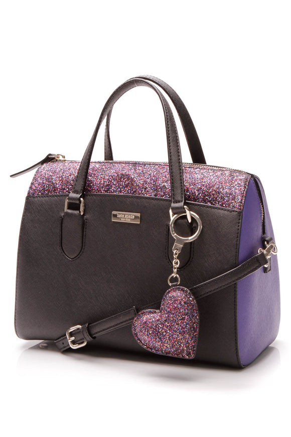Mirror Rhinestone Bling Purse Sparkle Handbag Purple B3169181-PP - ZZFab