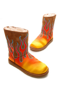 uggs with flames