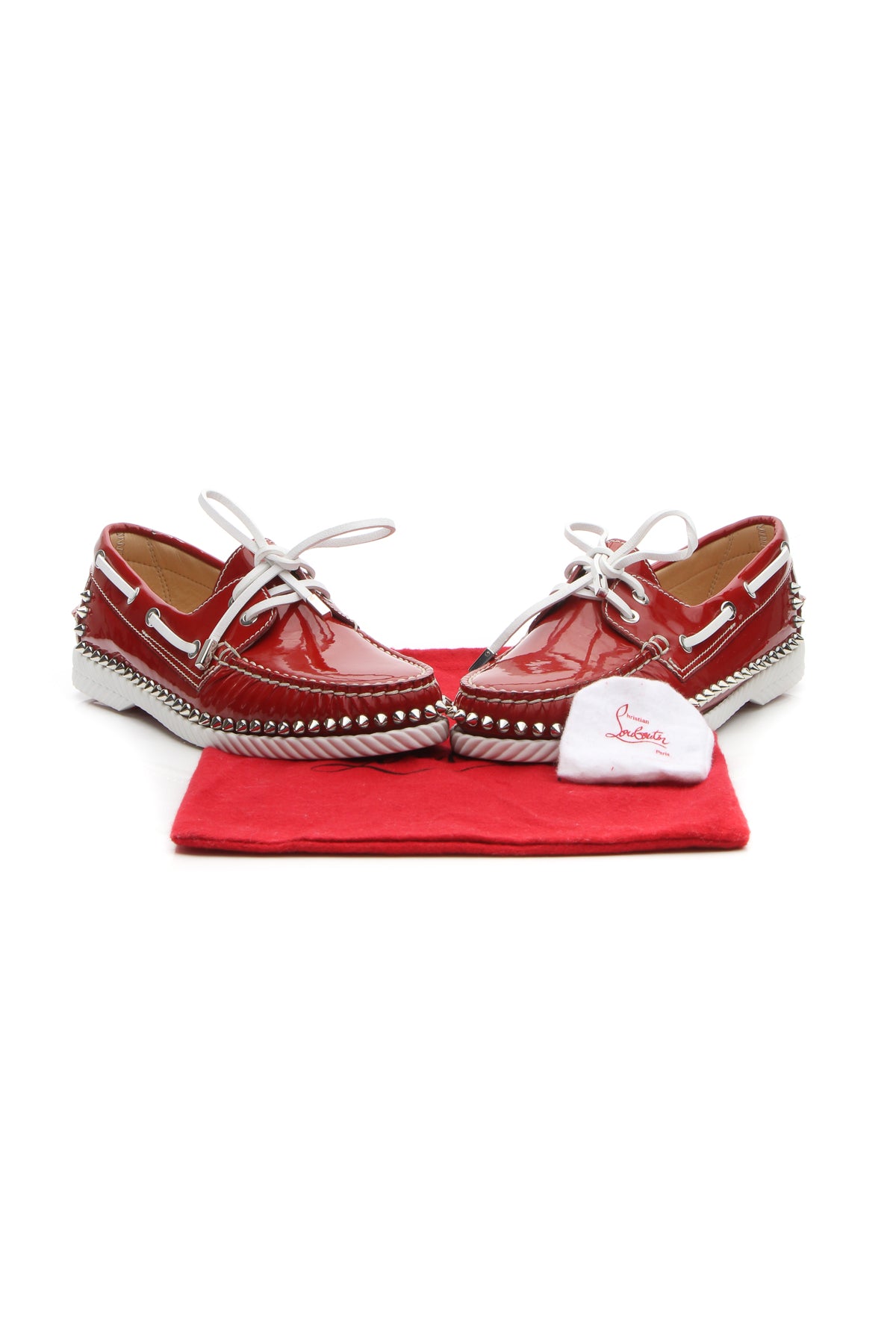 Steckel Spike Flats - Red Size 39