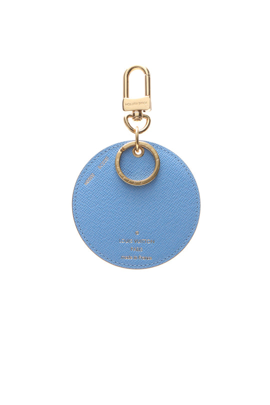 Louis Vuitton Ocean Taiga LV Circle Key Holder and Bag Charm