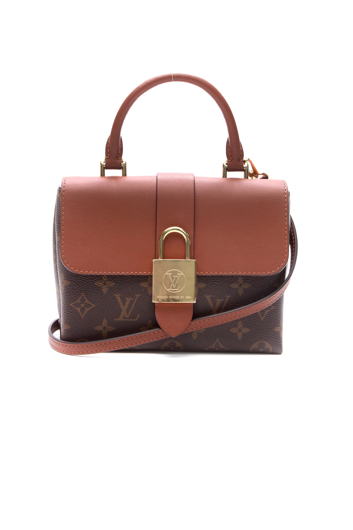 Louis Vuitton LV M45959 MINI DAUPHINE 經典老花迷你翻蓋斜背包