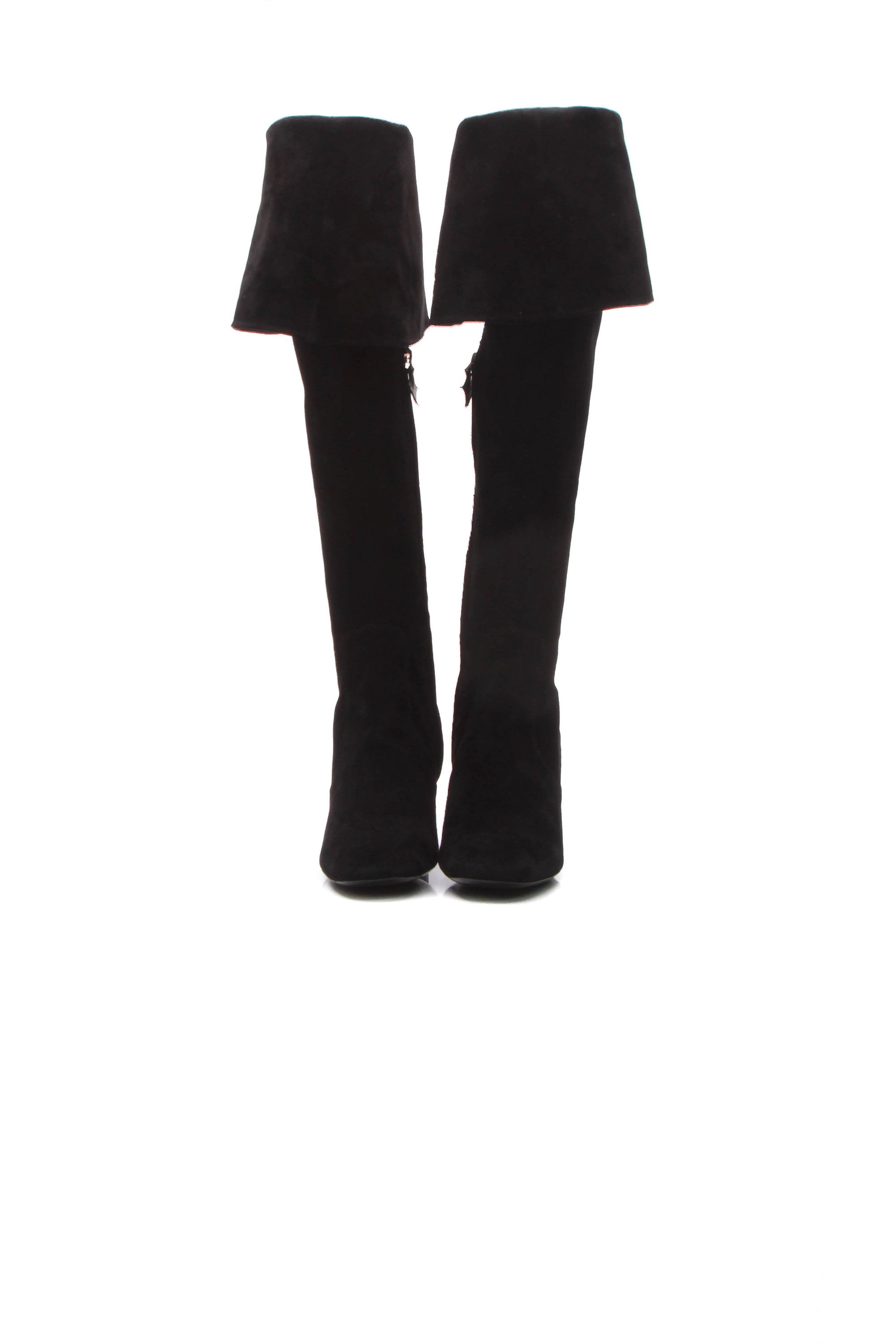 Louis Vuitton, Shoes, Louis Vuitton Skyline Thigh Black Suede Over The Knee  Boots Sz 37