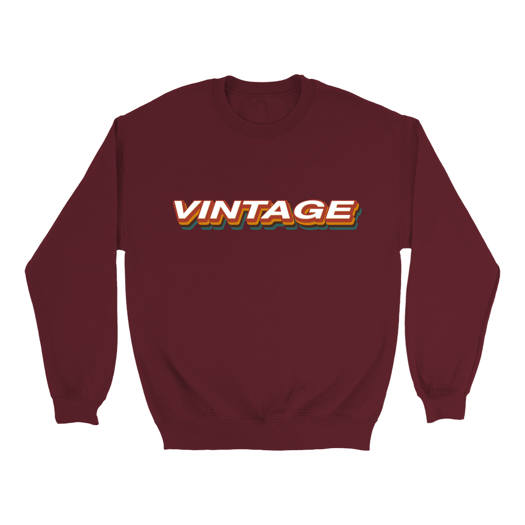 vintage maroon sweatshirt