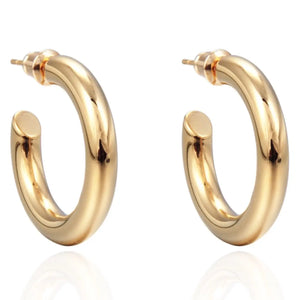 Sahira Anya 18k Gold Plated Hoop Earrings - Mountains to Meadows Boutique
