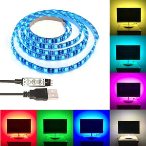 WIFI / USB 16FT CABLE POWER FLEXIBLE RGB TV STRIP BLUETOOTH TV BACKGRO –  IMPEC