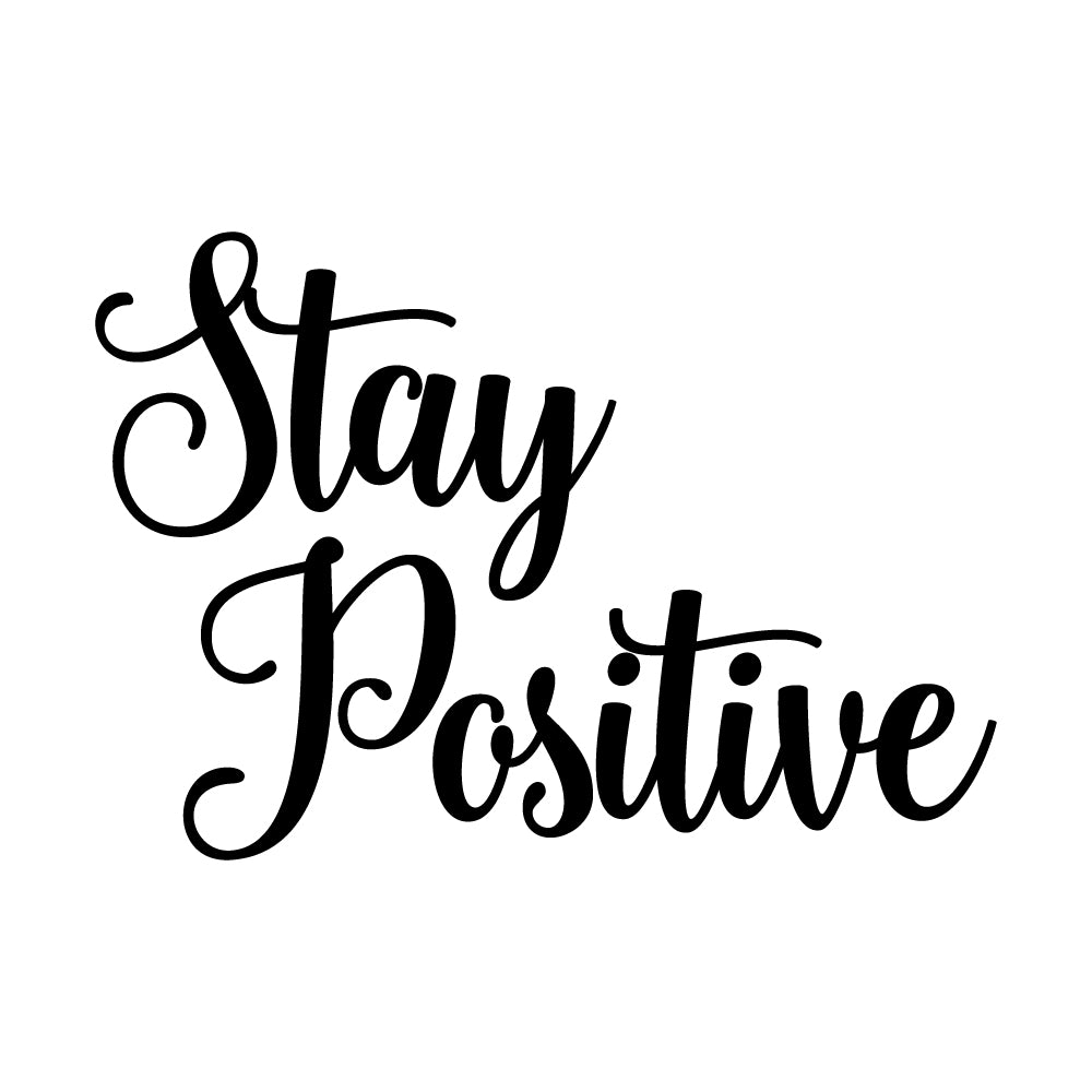 Download Stay Positive Motto Sticker - Red Panda Wall Stickers