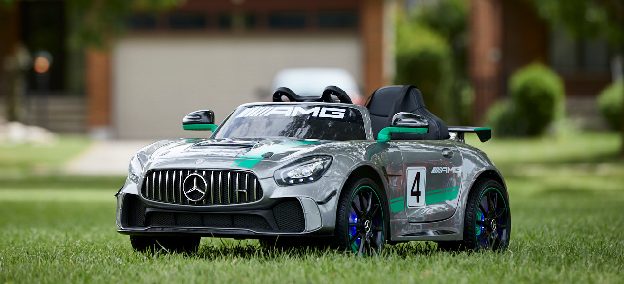 Mercedes-Benz Premium AMG GT4 6V/12V Electric Motorized Kids Ride On Car, Voltz Toys