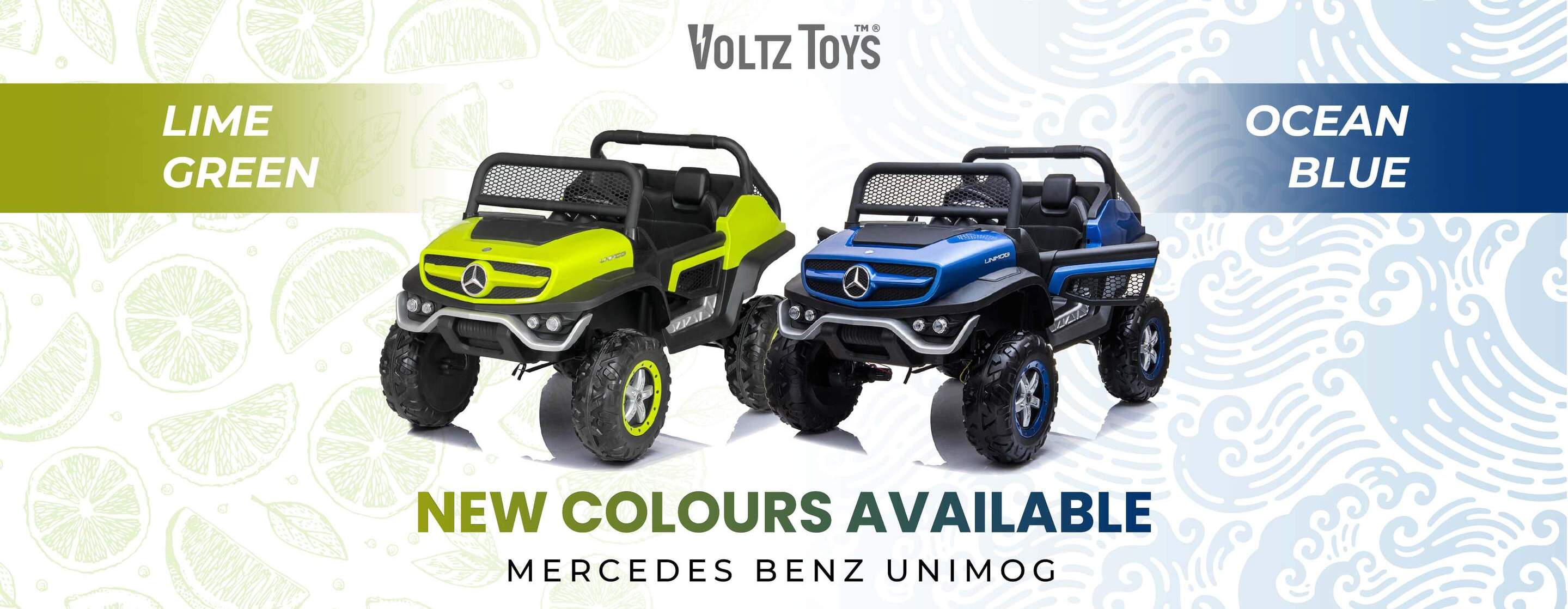 2 Seater Mercedes-Benz Unimog, Voltz Toys