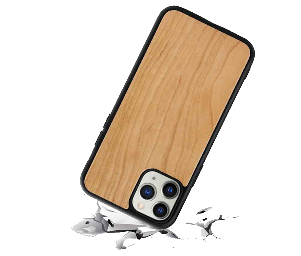 wooden phone case drop protection